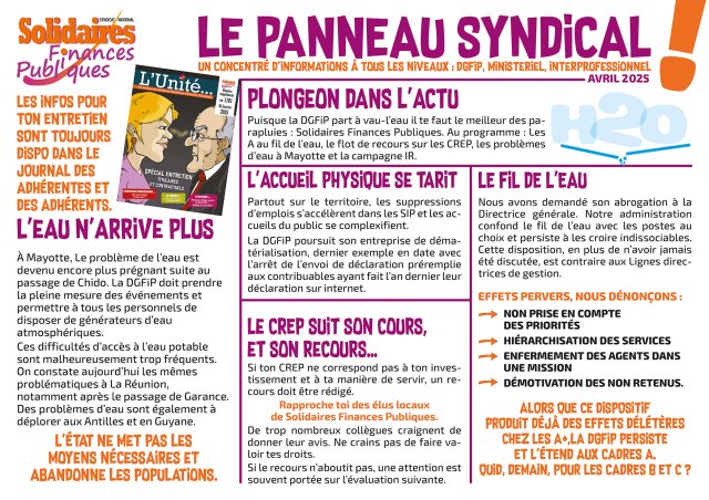 tableau syndical avril