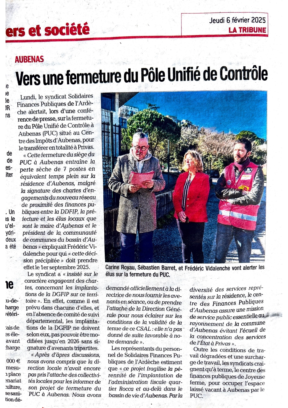 La Tribune 6 février 2025