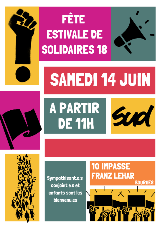 Fête estivale Solidaires 18