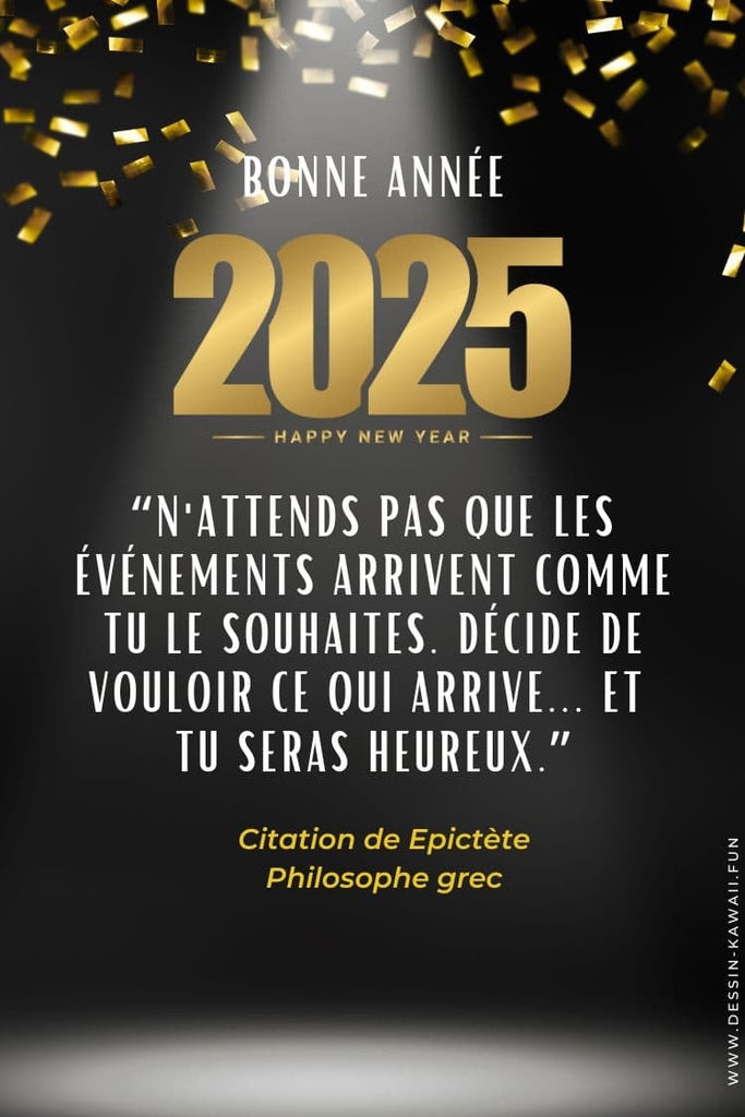 carte de voeux 2025 tu seras heureux