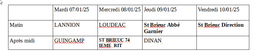 calendrier hmi janv 25