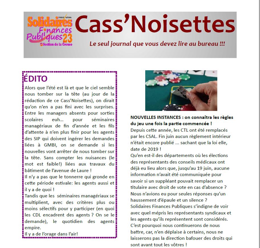 CASS NOISETTES 