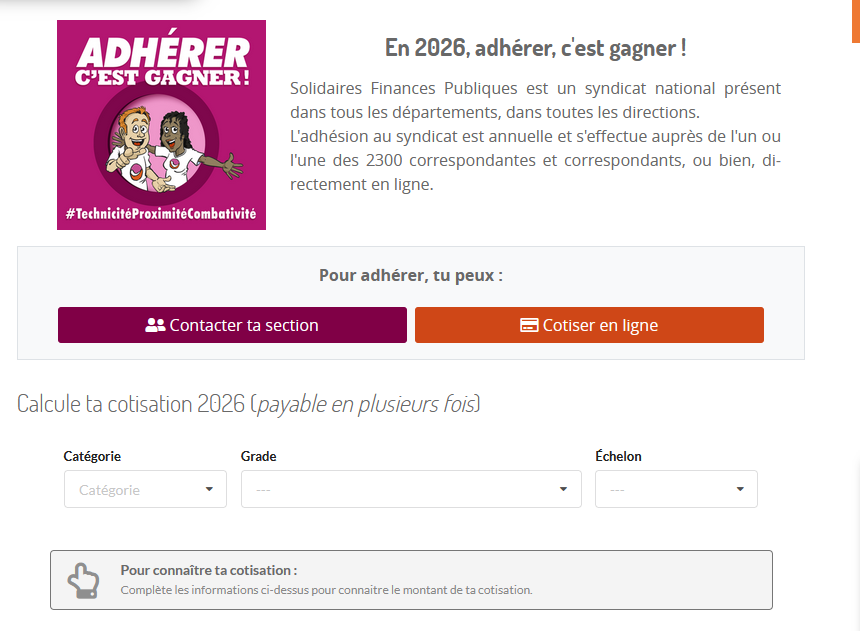 2026 01 26 11 44 38 Adhérer Solidaires Finances Publiques Mozilla Firefox