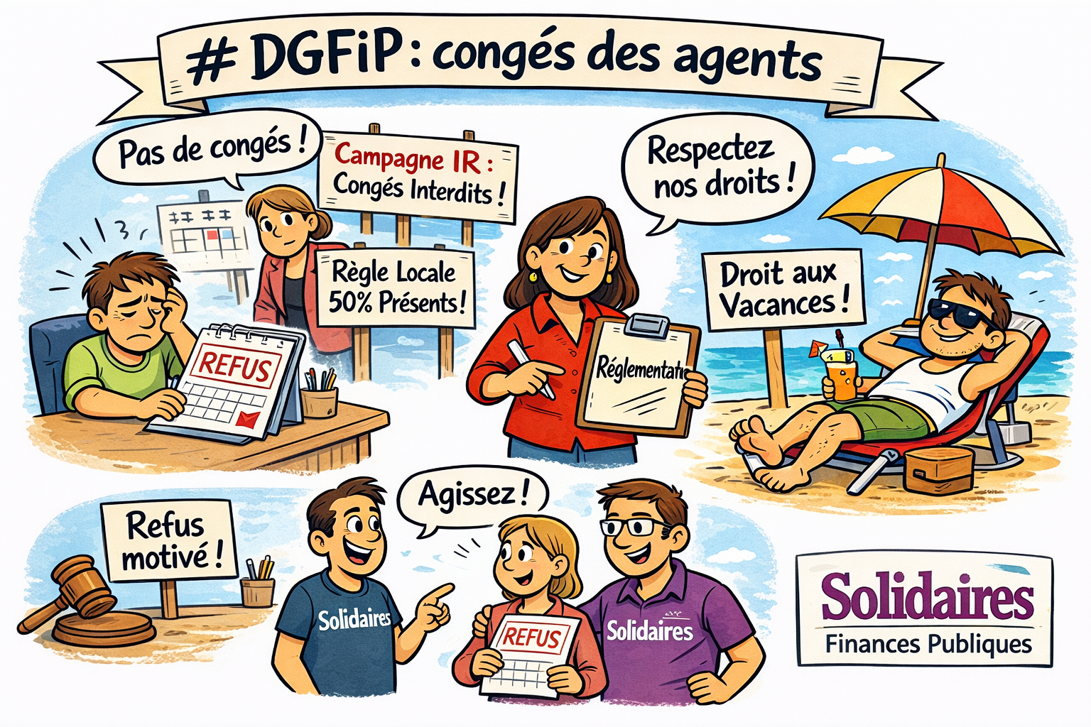 Congés et droits des agents DGFiP