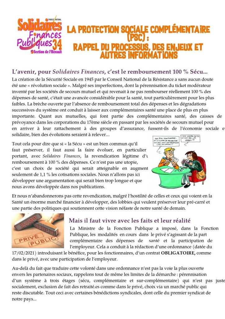 Journal spécial PSC