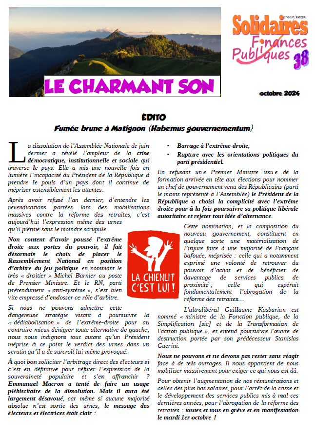 Le Charmant Son octobre 2024