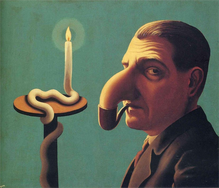 Magritte - La lampe philosophique (1936)