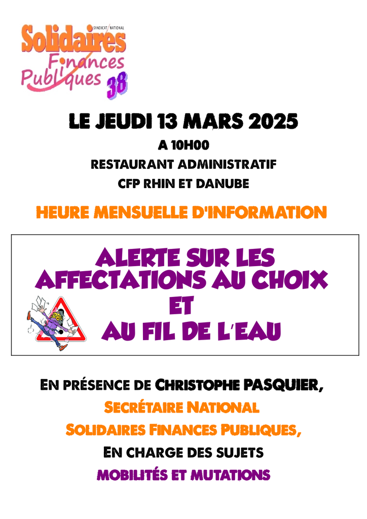 2025 03 13 affiche HMI Affectation A