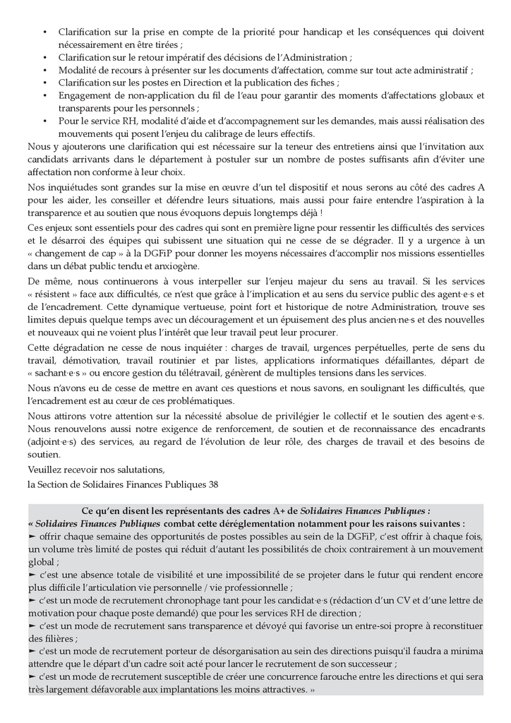 Lettre soutien Cadres A DDFiP 38 0002