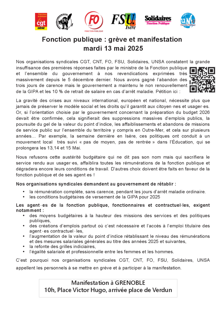 Tract appel FP 38 13 mai 2025