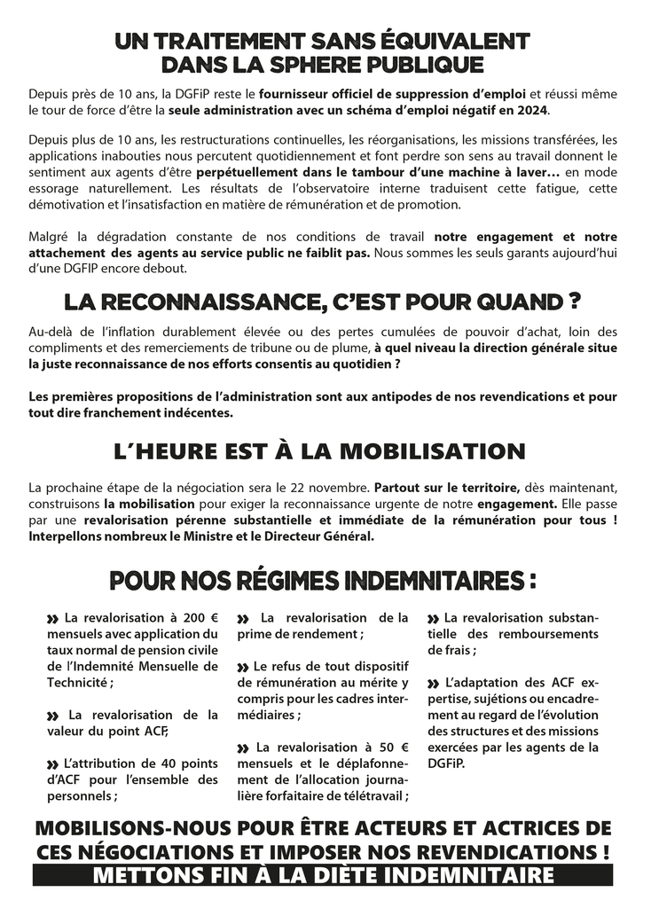 231116 tract intersyndical regime indemnitaire stop a la diete 2