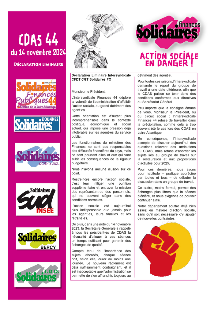 Liminaire CDAS 14 novembre 2024