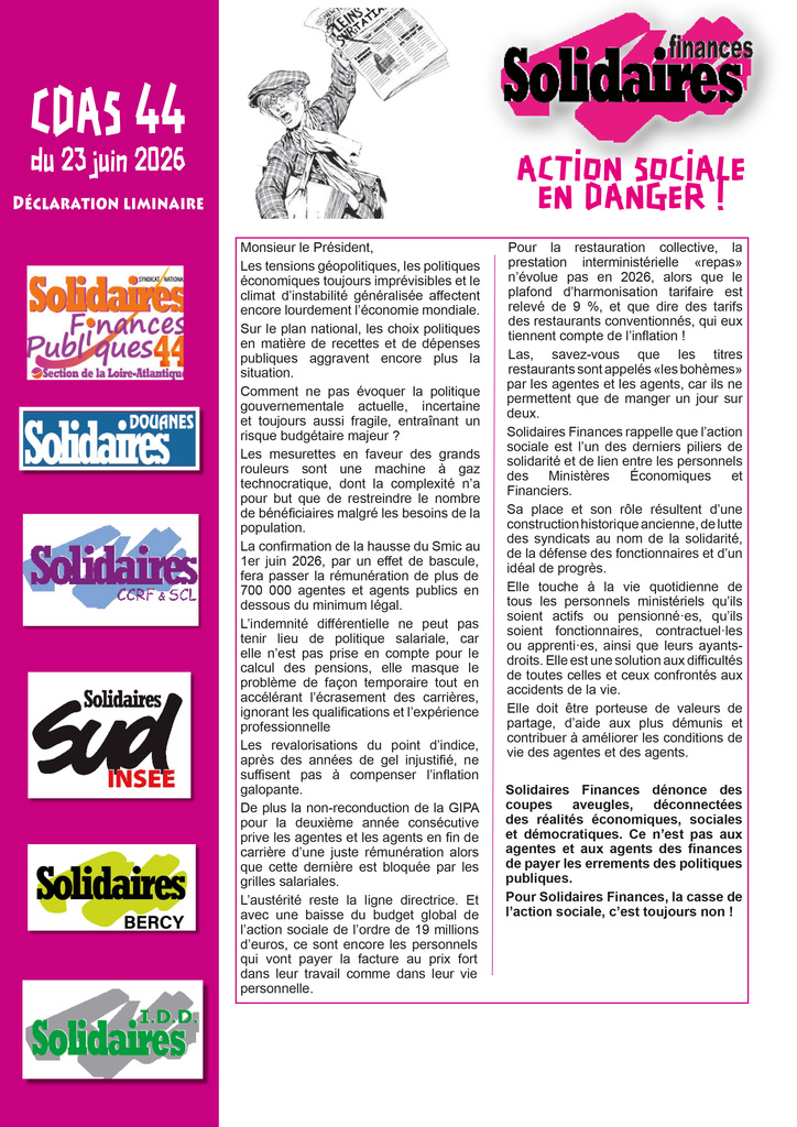Liminaire CDAS 23 juin 2026
