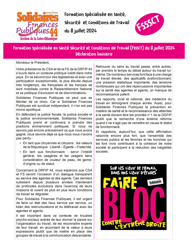 Liminaire FS 8 juillet 2024
