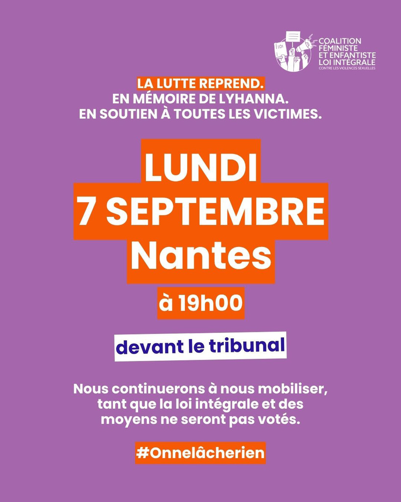 RASSEMBLEMENT LUNDI 7 SEPTEMBRE Nantes