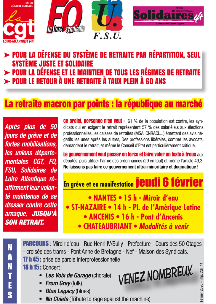 TRACT 6 FÉVRIER 2020