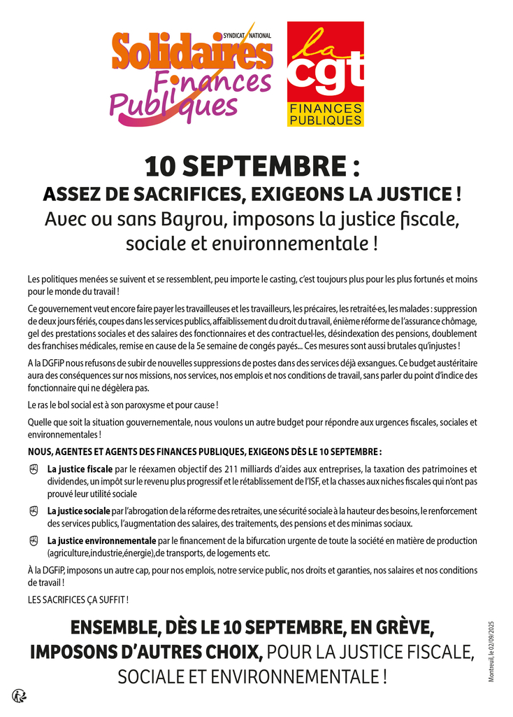Tract Solidaires CGT 10 septembre 02 09 25