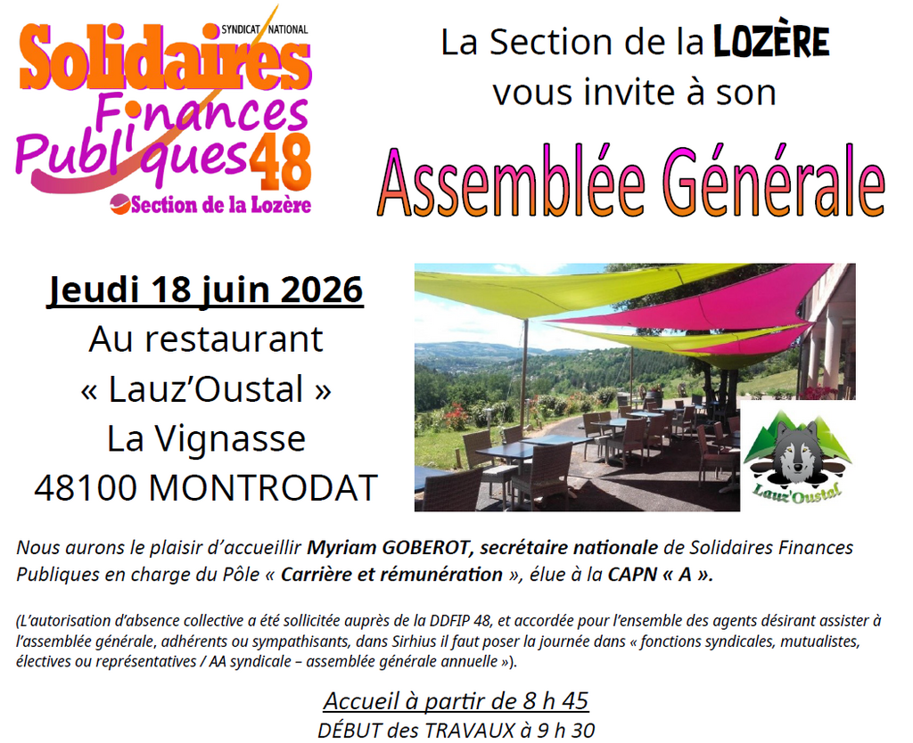 Extrait AG 2026