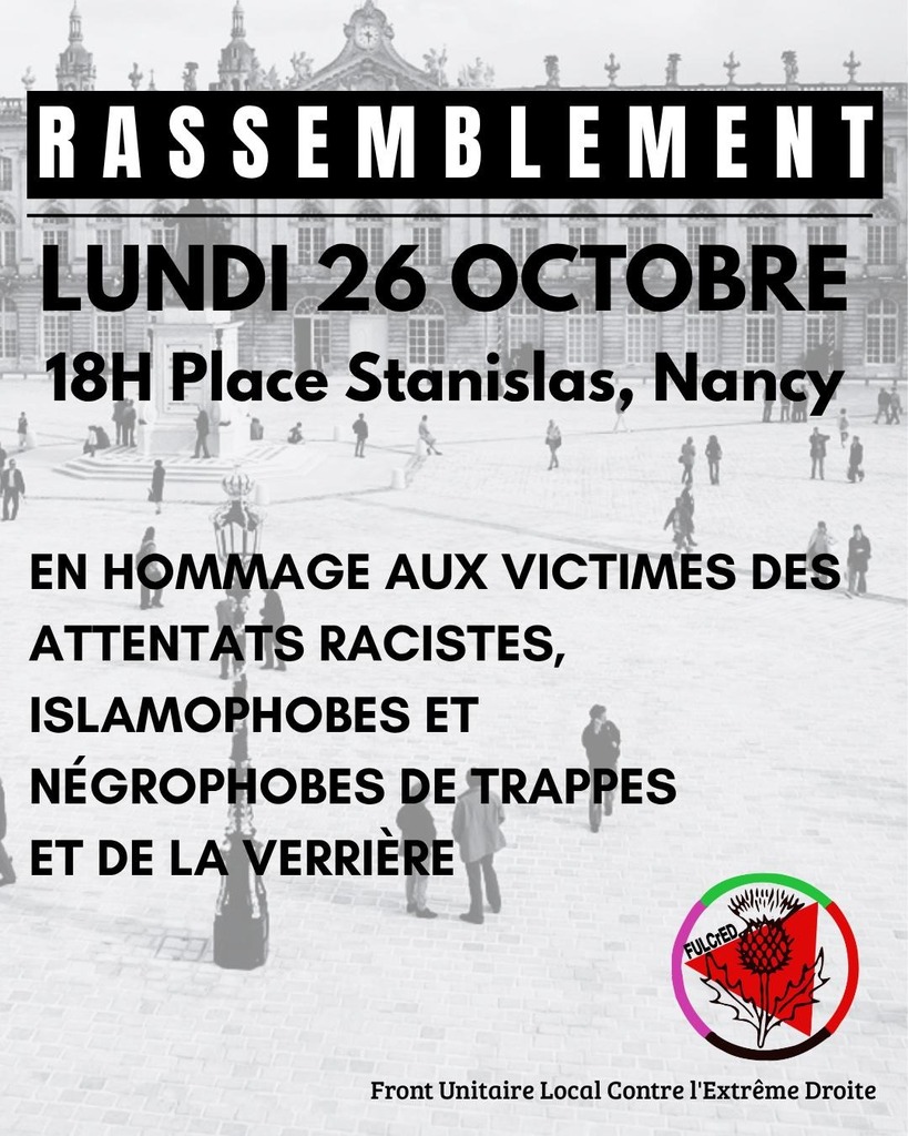 Rassemblement 18 octobre Fulcred