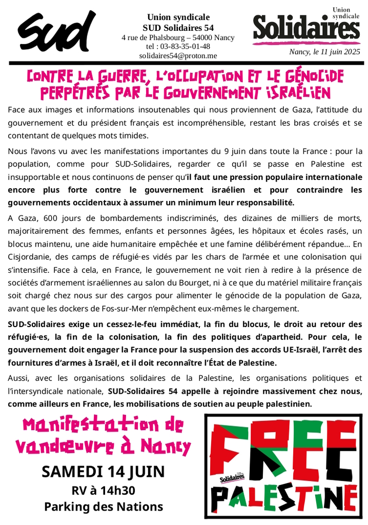 Gaza Solidaires