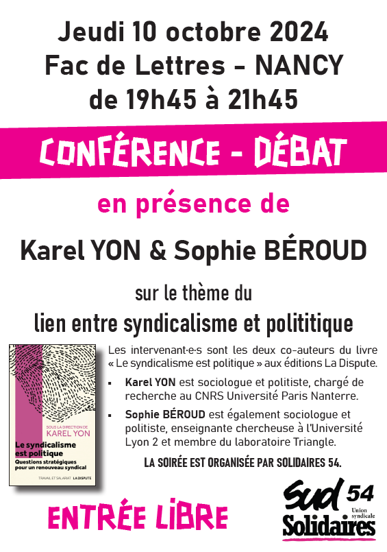 Le syndicalisme est politique