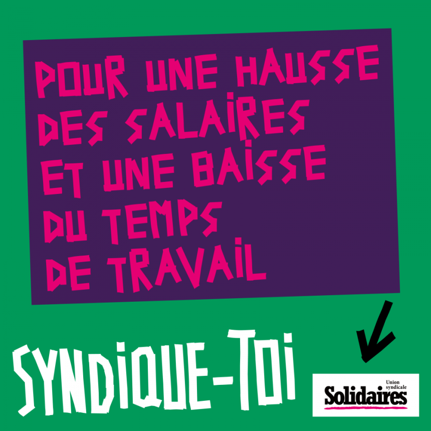 salaire heures syndicalisation