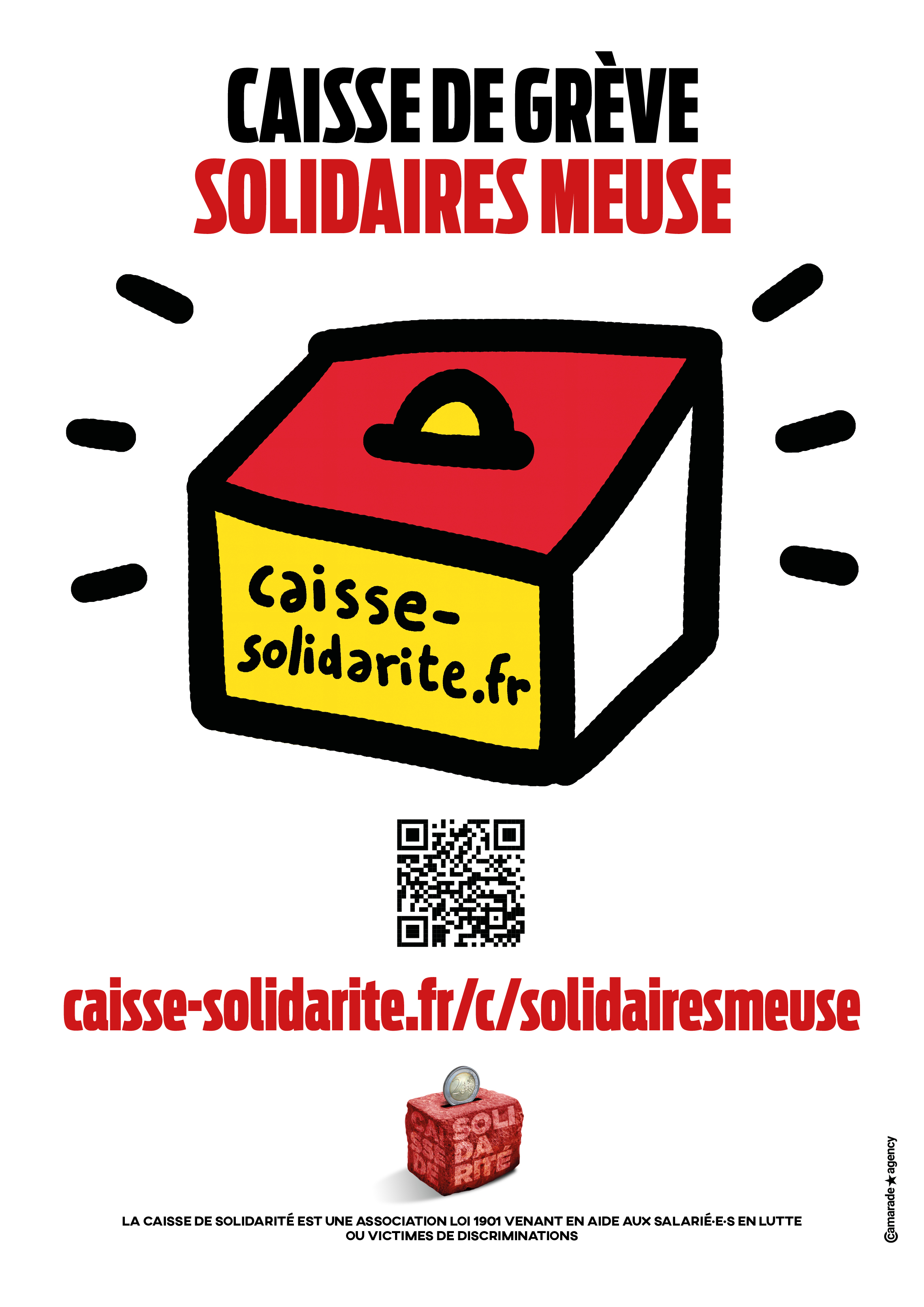 Affiche Caisse de solidarité de proximité Solidaires Meuse