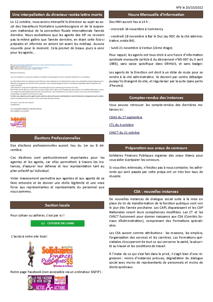 Escrit Meuse n9 du 20 10 22
