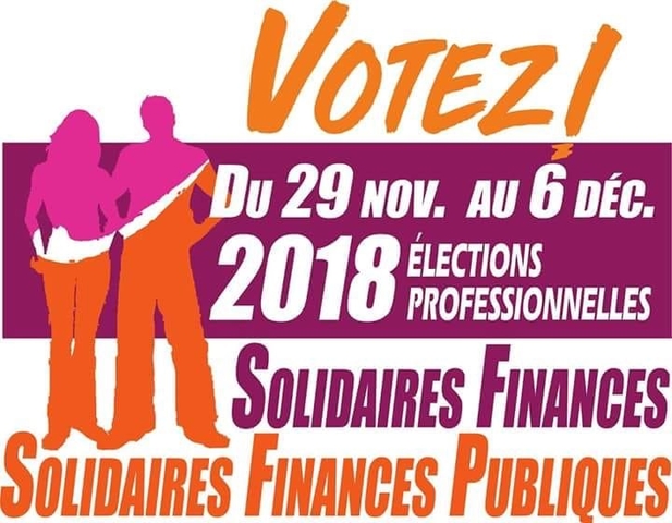 Votez Solidaires du 29 nov au 6 déc 2018 Elections Professionnelles