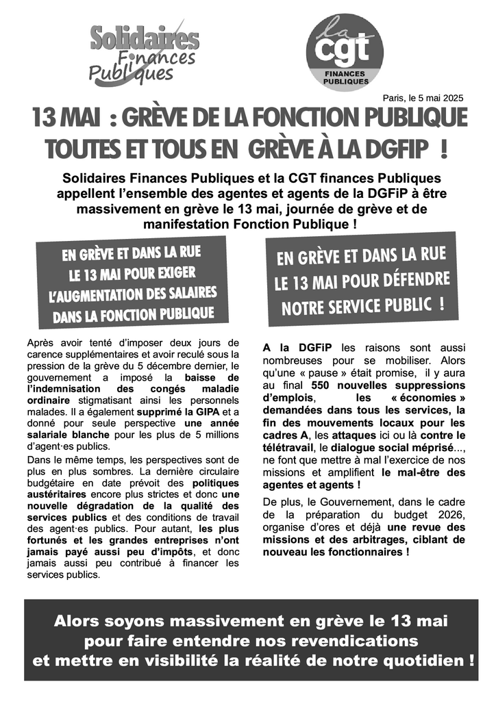 250505 Tract intersyndical 13 mai 2025 2