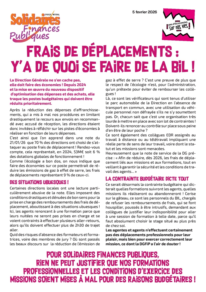 260205 frais de deplacement de quoi se faire de la BIL