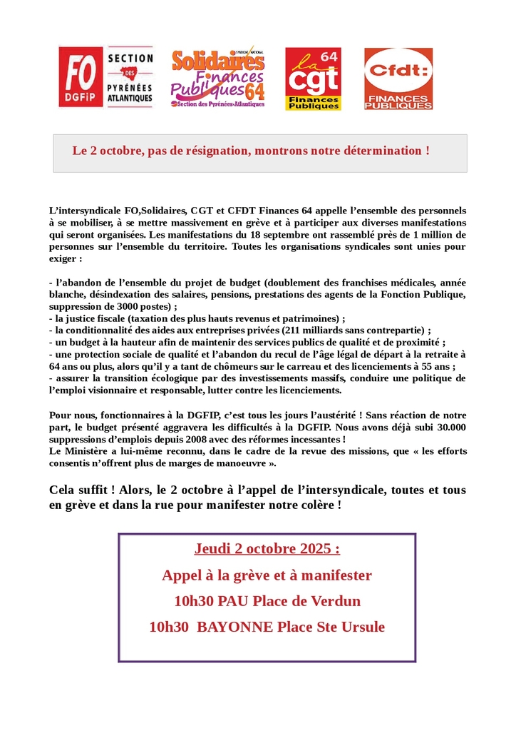 tract 2 octobre 2025