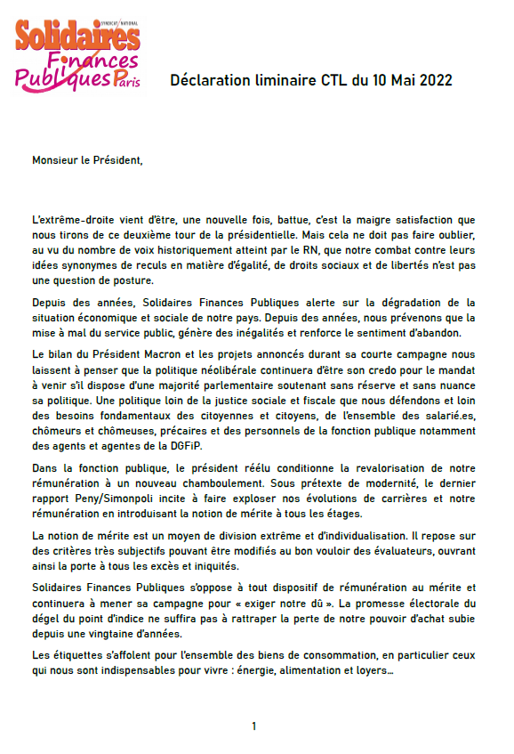 Liminaire CTL 10 05 2022