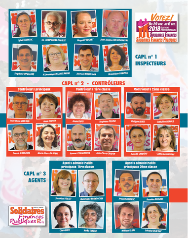 candidates et candidats CAPL Paris