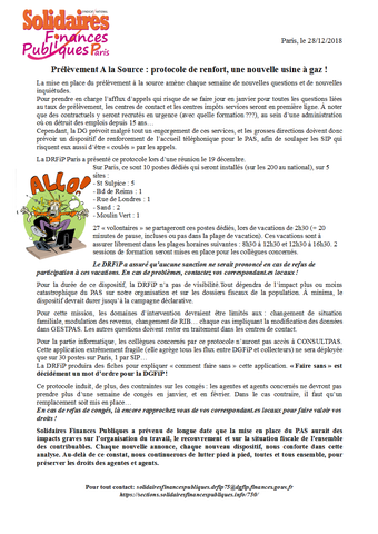 Tract renfort PAS