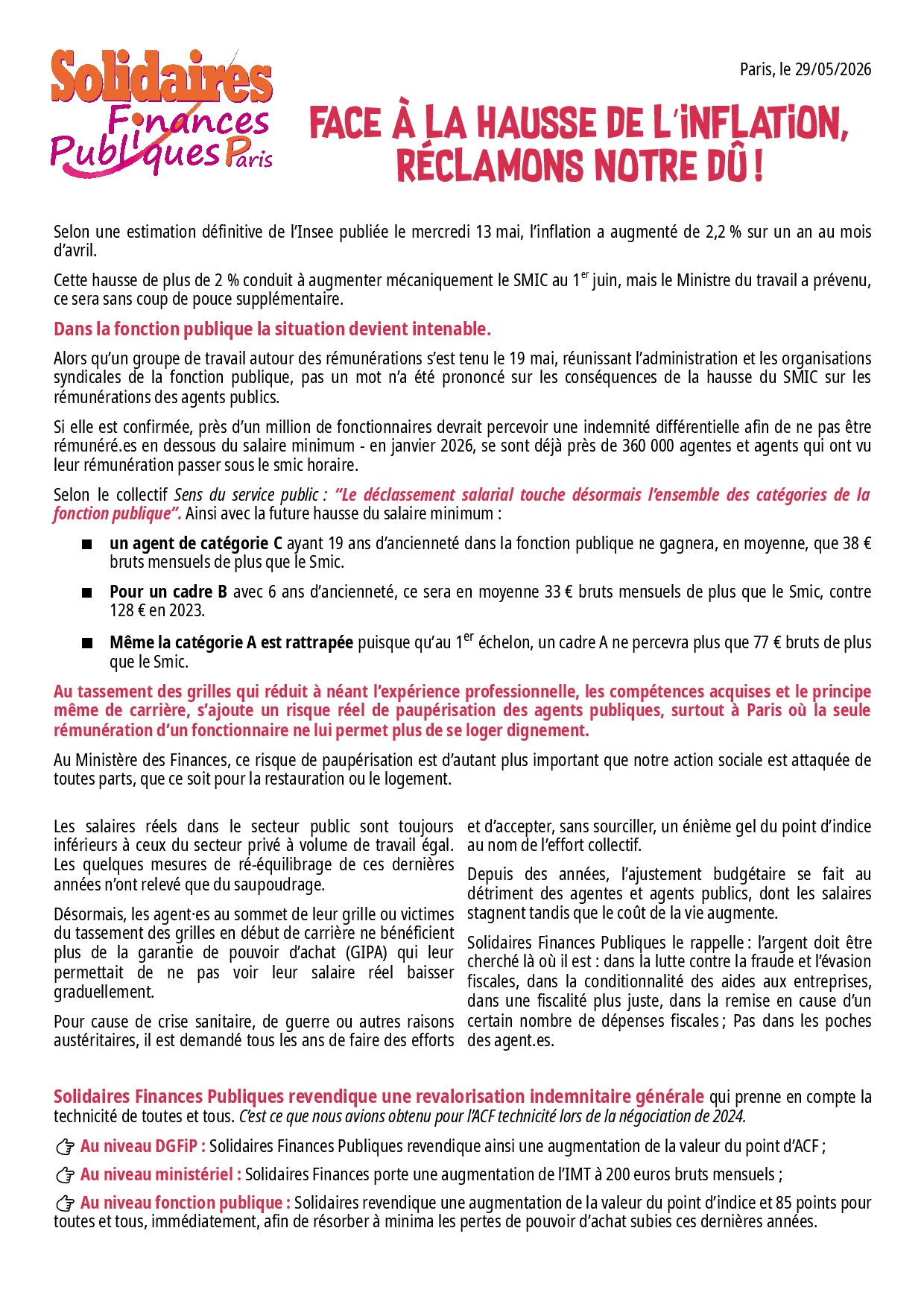 Rémunération