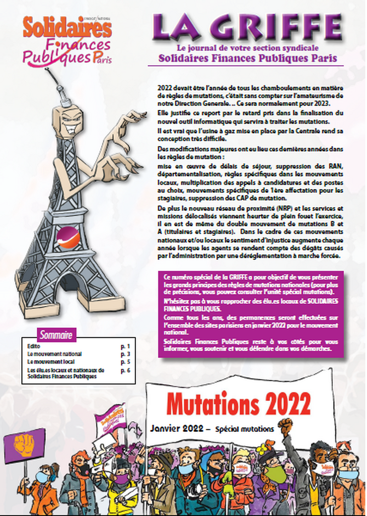 Griffe Mutations Nationales 2022