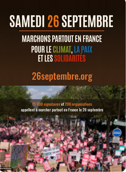 2026 09 14 10 51 13 Solidaires rejoint les mobilisations pour le climat la paix et les solidarités