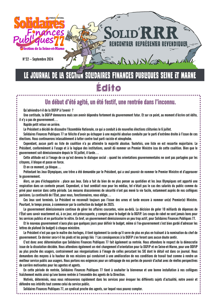Journal solidRR septembre 2024
