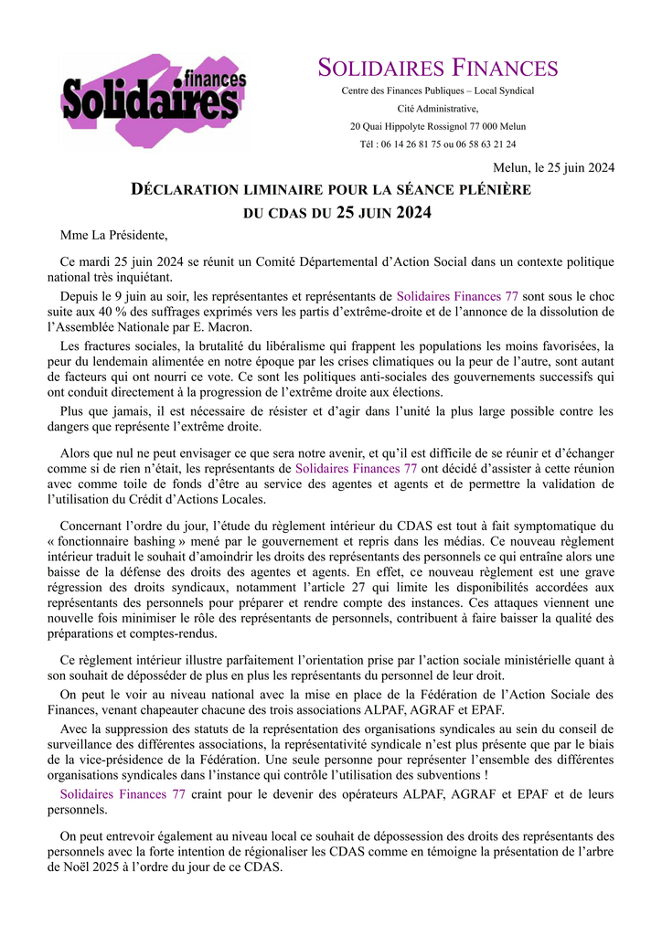 Liminaire CDAS 2024 06 25
