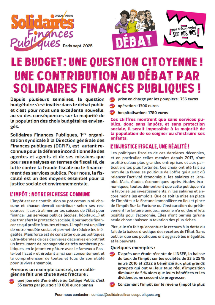 250905 Tract 10sept le budget une question citoyenne contribution au debat SFP 1 1
