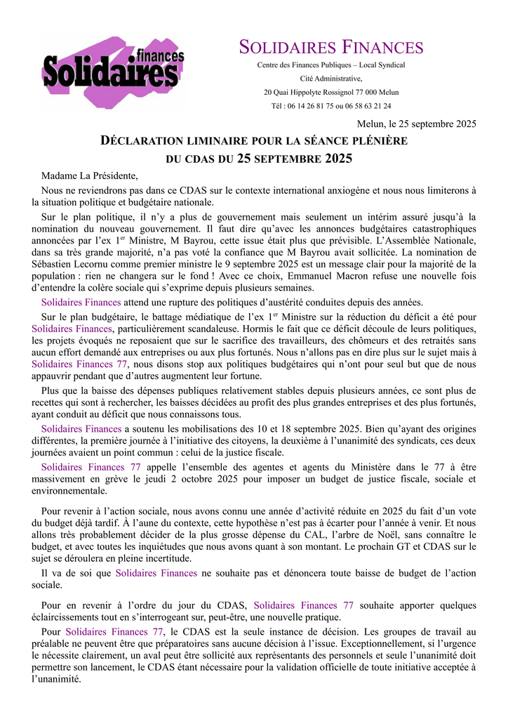 Liminaire CDAS 2025 09 25