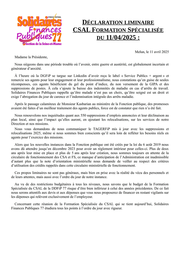 Liminaire FS 2025 04 11
