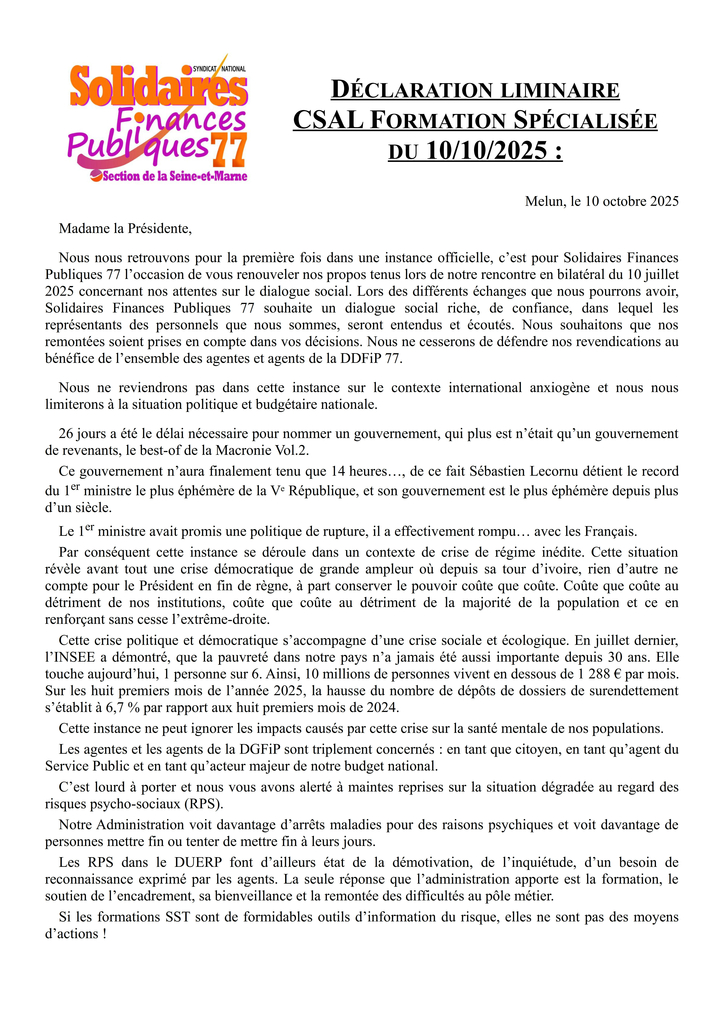 Liminaire FS 2025 10 10