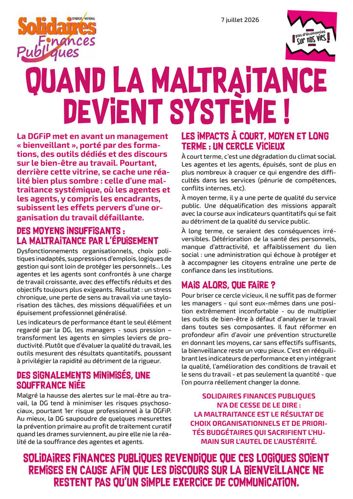 Tract maltraitance