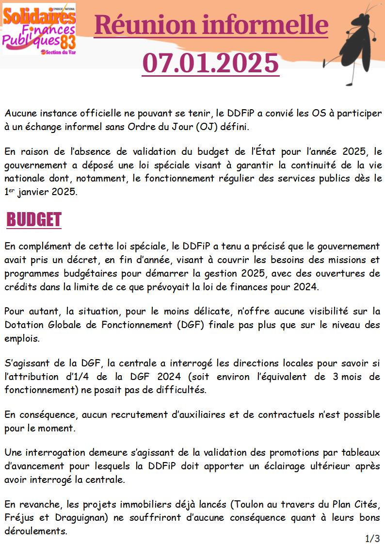 CR Réunion informelle 07.01.25