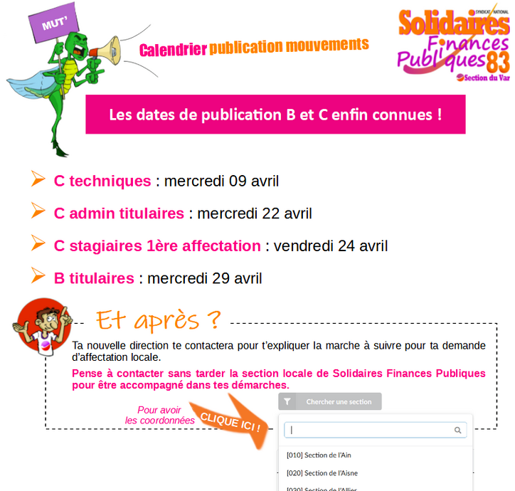 Calendrier mouvement