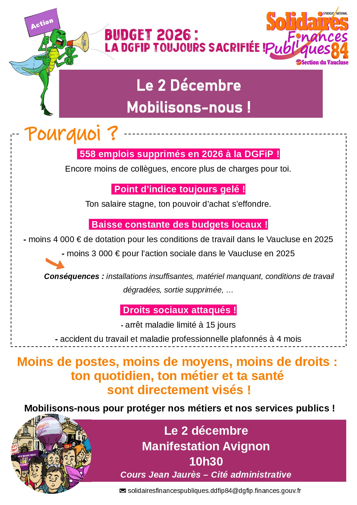 Mobilisation 2 décembre