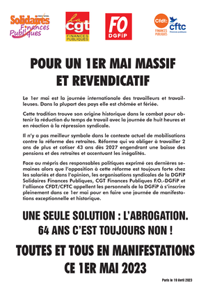 230419 tract intersyndical 1er mai 2023 vignette opti