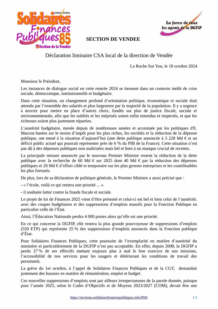 liminaire CSA 20241018